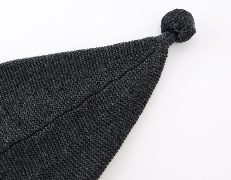 LLmoway Toddler Infant Winter Hat Warm Cotton Knit Skull Cap Stocking Cap Slouchy Beanie for Baby Kids Boys Girls - Image 4